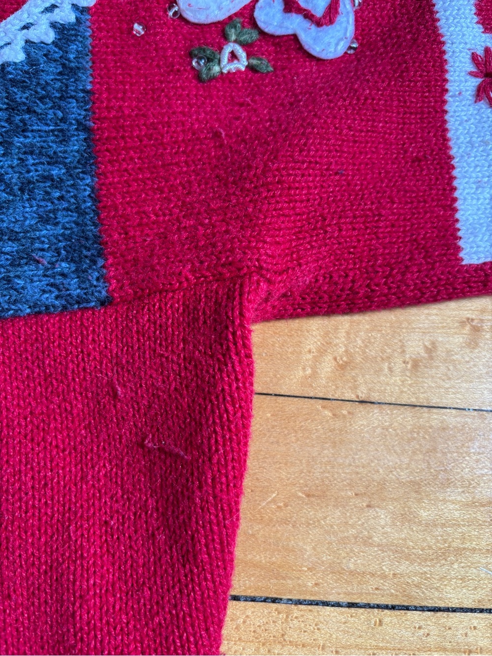 EUC Vintage Y2K Heirloom Collectibles XL Patchwork Heart Granny Cardigan Sweater - Picture 15 of 16